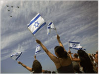 A military parade marking Israel's 60th anniversary. Click image to expand.