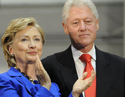 Hillary and Bill Clinton. Click image to expand.
