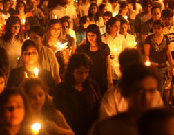 Mourners in Mumbai. Click image to expand.