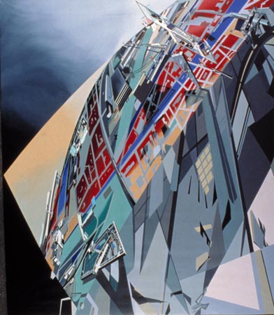 The World (89 Degrees), 1983, acrylic on canvas.