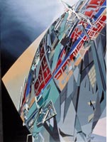 The World (89 Degrees), 1983, acrylic on canvas. Click image to expand.