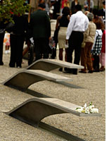 'Memorial units' at the Pentagon Memorial. Click image to expand.