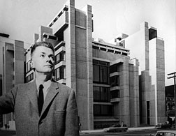 Paul Rudolph with his A&A Building. Click image to expand.