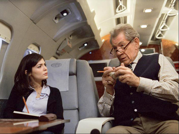 Audrey Tautou and Ian McKellen in The Da Vinci Code.