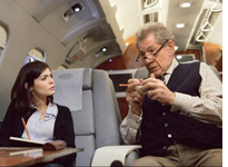 Audrey Tautou and Ian McKellen in The Da Vinci Code. Click image to expand.