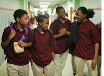 Jermaine Crawford, Maestro Harrell, Tristan Wilds, and Julito McCullum in The Wire
Click image to expand.