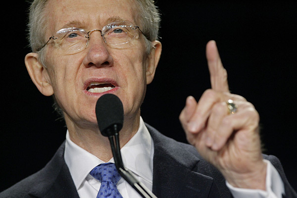Senate Majority Leader Harry Reid.