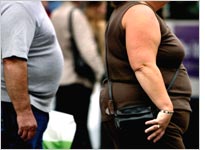 Overweight couple