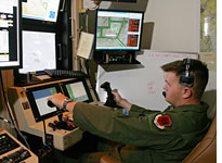 A sensor control station for an MQ-9 Reaper UAV. Click image to expand.