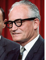 (Photo of presidential hopeful Barry Goldwater (R) by AFP/AFP/Getty Images)
