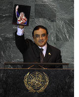 Photograph of Asif Ali Zardari by Timothy A. Clary/AFP/Getty Images.