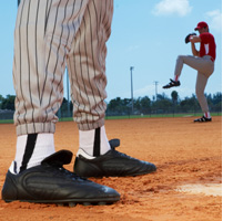Photograph of baseball players by Wendy Hope/Getty Images.