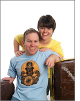 Steve Hatch and wife Katie Masterson, owners of Hatch Family Chocolates, from "Little Chocolatiers" courtesy TLC.