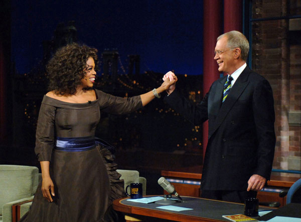 Oprah and Dave make nice.