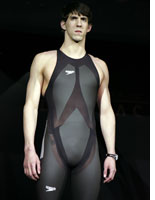 Michael Phelps in the LZR Racer