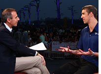 Matt Lauer and Michael Phelps. Click image to expand.