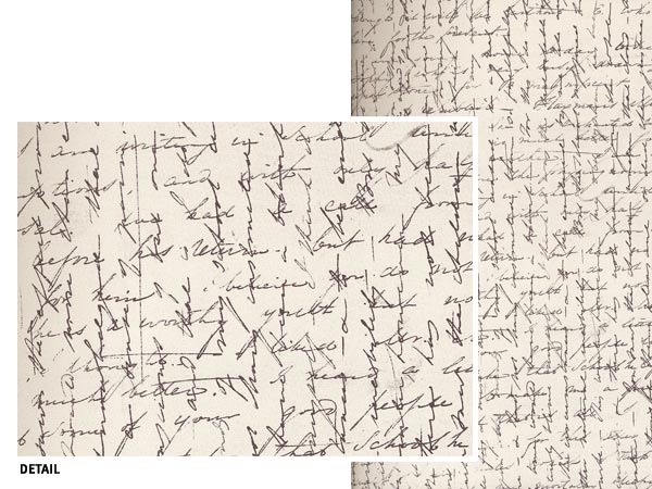 A "cross-written" letter from the Peabody sisters 