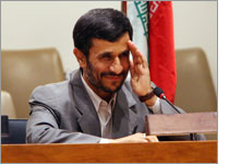 President of Iran Mahmoud Ahmadinejad (Photograph by Rick Gershon/Getty Images.