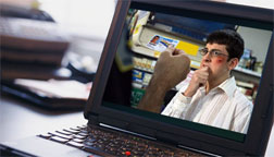Movie on laptop. Click image to expand.