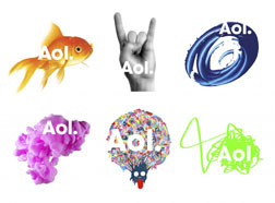Aol's new logo.