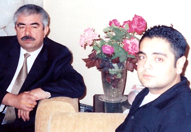 With Gen. Abdul Rashid Dostum.