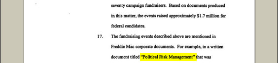 Magnificent euphemism for "shoveling cash to our congressional overseers."