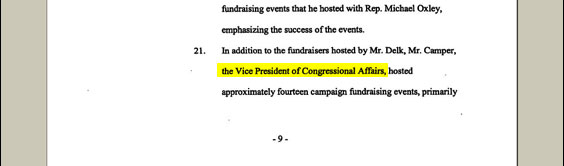 Clark Camper, another Freddie Mac lobbyist. No longer with the firm.
