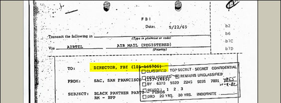 In September 1969, the FBI director was J. Edgar Hoover.