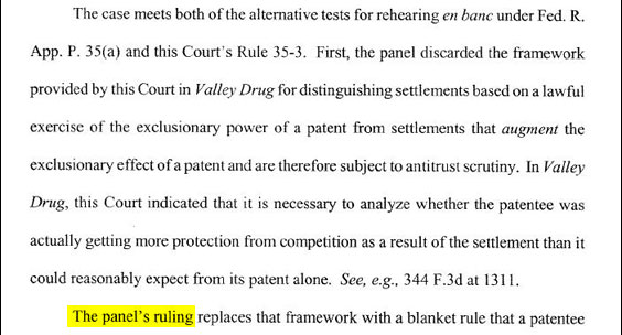 An appeals court overturned the FTC ruling against Schering.