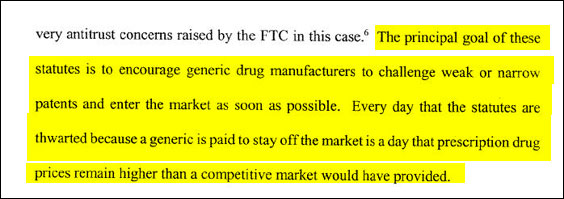 An unspoken question in the back-and-forth between the FTC and DOJ is whether Congress has made it too easy for generic drug manufacturers to shake down brand-name manufacturers.