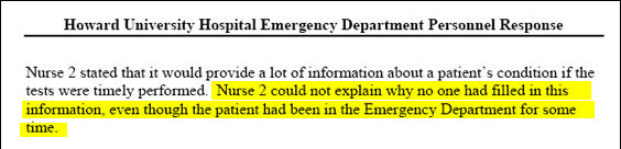 Doesn't anybody in the D.C. health field ever write anything down?