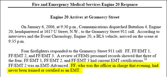The other firefighters did have training, but they screwed up, too.