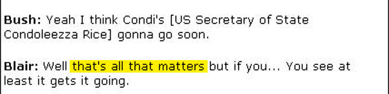 This is a slightly humiliating admission from the British prime minister: All that matters is that the US try to impose a ceasefire. Everything else is just talk.
