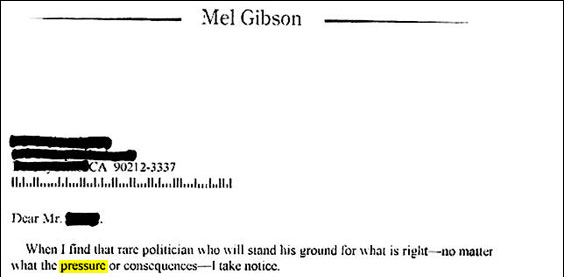 Pressure from any group in particular, Mel?