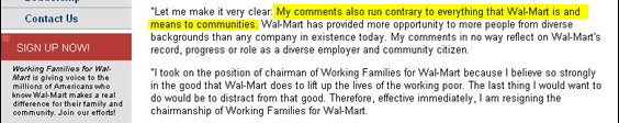 Wal-Mart obviously recoils at the bigotry of Young's caricature of Jews, Arabs, and Koreans. Even if you drained Young's comments of their ethnic references, however, his "good riddance to small business" argument is not one with which Wal-Mart wants publicly to be associated. Or so one would think. But Young has been making this argument on Wal-Mart's behalf for months, his superiors either unaware or unconcerned. In a March 2 NPR interview defending his work for Wal-Mart, Young said, "The small businesses that everybody wants to protect are the same small businesses that have been overcharging black people and poor people all over the country. Who's saying 'Let's protect these smallshop owners and our communities'? They're not black people that run these shops." If the interviewer, Ed Gordon, had had a little more on the ball, he would have asked, "Er, Mr. Ambassador, who DOES run those shops that overcharge black people and poor people?"