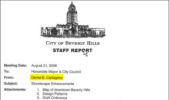 Cartagena is the city's economic development project manager.