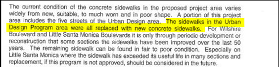 Pool in the L.A. Times reports that the city only just finished a two-year makeover, including the new concrete sidewalks, at a cost of $16 million.