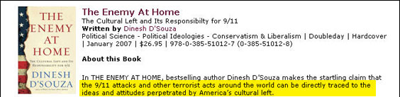 Translation: We had it coming! When this argument was made by the far left (stating the causes were American neocolonialism, globalization, etc.), it was rightly denounced. Let's see whether it gets denounced when made by the mainstream right.