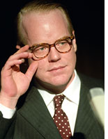 Philip Seymour Hoffman as Truman Capote. Click image to expand.