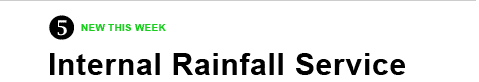 5. Internal Rainfall Service