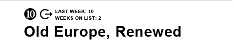 10. Old Europe, Renewed