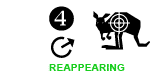 4. *Reappearing weak UP arrow