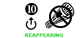 10. Reappearing [up arrow]