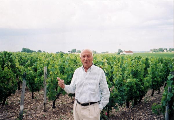 Thierry Manoncourt in his vineyard.