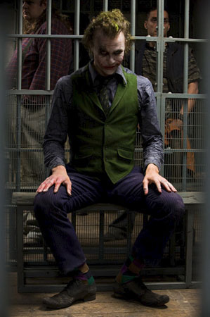 Heath Ledger as the Joker in The Dark Knight.