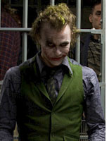 Heath Ledger as the Joker in The Dark Knight 
Click image to expand.