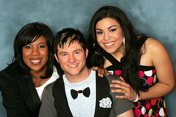 American Idol final three: Melinda Doolittle, Blake Lewis, and Jordin Sparks.