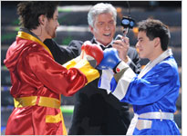 Michael Buffer introduces David Cook and David Archuleta on American Idol. Click image to expand.