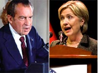 Richard Nixon and Hillary Clinton. Click image to expand.
