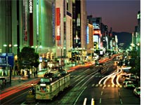 Hiroshima at night. Click image to expand.